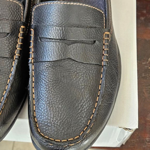 Like NEW - BOC (Born) Men's Leather Casual Loafers, Black, Sz 13 - Picture 3 of 16